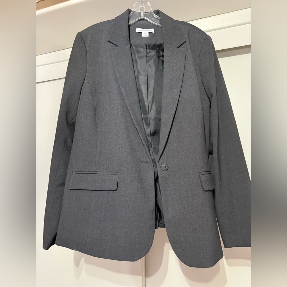 Liz Claiborne Charcoal Blazer Size 14